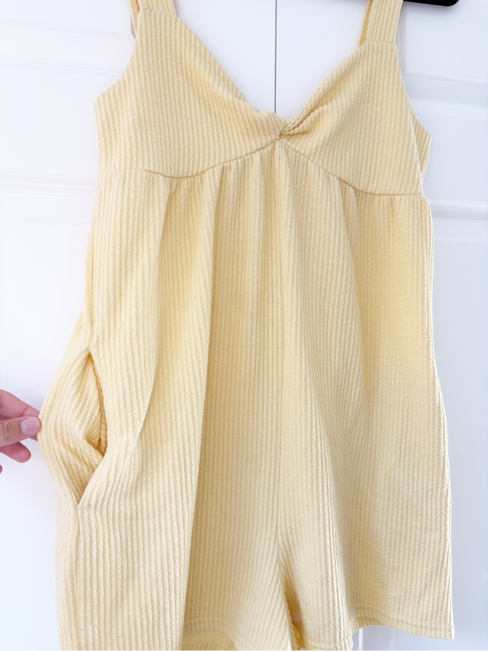 O'Neill Butter Yellow Ribbed Romper - Picture 3 of 8